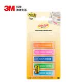 3M 便利贴/报事贴/便签纸/便签本 办公用品 684-SH-OPBLA 签名指示标签