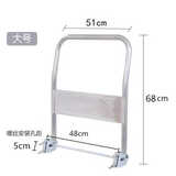 山头林村手推车拉手把手平板车折叠把手推货车配件扶手活动手把加厚钢管 大号镀锌把手安装孔距48厘米