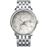 罗宾尼（LOBINNI）品牌联名款德国认证男士手表全自动机械表瑞士风礼物前十大名 【钢带款】银针朴杏面