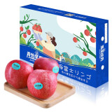 洛川苹果 青怡陕西红富士净重3.75kg 单果210g起 新鲜水果礼盒