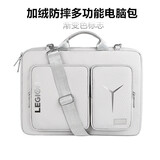 适用联想拯救者y7000p15.6寸电脑包16英寸笔记本y9000p手提单肩包 灰色银LOGO(渐变)  升级加厚 16寸