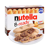 费列罗nutella能多益榛子巧克力酱夹心纽缇乐手指饼干棒 意大利进口零食 大盒装330g/15枚