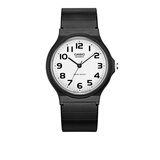 卡西欧（CASIO）手表学生小黑表简约指针石英电子表 手表男女考试手表时尚运动表 MQ-24-7B2 33mm小表盘