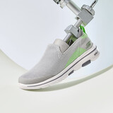 斯凯奇斯凯奇轻便一脚套懒人鞋编织网布透气休闲鞋健步鞋男 55500/GYLM 灰色/柠檬色 39.5