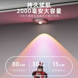 炫美琳（MICLION）展示柜led灯无线遥控充电式射灯酒柜灯免布线玩具柜灯橱柜书柜灯 山丘灯玫瑰金（蓝烟紫光）