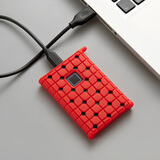 本尚网来 适配T5/T7/T7 shield/T9等 收纳硬盘包 移动固态硬盘包 硅胶套 T7&T7 touch 红色 硅胶套