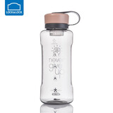 乐扣乐扣（LOCK&LOCK） 大容量水杯超大便携手提塑料水壶运动男士夏季户外泡茶 橘红色 1500ml