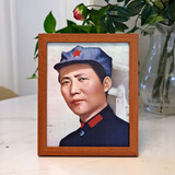 韶之红毛主席像装饰字画办公桌面摆台画像伟人恩来挂画挂像壁画励志家装 1936年在陕北 7寸（21cm*16cm）
