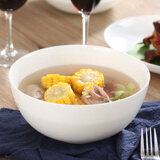 乐美雅（Luminarc)餐具饭碗无铅耐热面碗盘白色微波炉适用迪瓦丽时光款 1只N3330汤碗8.3英寸口径21*9.5