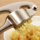 耐持 锌合金手动压蒜器不锈钢色捣蒜器挤蒜剥蒜夹蒜器蒜蓉器捣蒜器