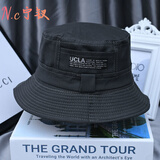 宁钗渔夫帽男帽春夏季太阳帽子旅游双面防晒折叠遮阳帽男女盆帽小礼帽 深灰色 【升级版】-均码(57-58)cm