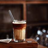 冰咖啡杯 冰拿铁杯 ins网红咖啡馆 高颜值玻璃杯 冰美式 柠檬水杯 冰咖啡八角杯单支