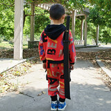 酷维漫 居合刀武士道练习刀棍 户外防身PU橡胶武 儿童训练玩具刀剑模型洞爷湖COS道具器 练习棍小号+皮鞘