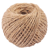 美外 麻绳手工diy照片墙麻绳花瓶装饰品编织辅料礼物包装复古粗细吊牌 100米一卷原色【1毫米粗】