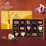 歌帝梵（GODIVA）比利时原装进口巧克力礼盒零食甜品生日礼物送老婆女友男朋友15枚
