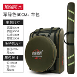 尚庄腾辉双肩钓椅包渔具包大背包鱼竿包防水钓鱼包鱼护包海杆包大容量杆包 豪华款】军黄60主包+鱼护包+杆包