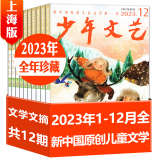 少年文艺上海版2024年1-12月新刊（2025年全年/半年订阅/2023/2022全年珍藏/新期现货打包可选）小学生初中生青少年课外阅读写作素材期刊 【全年珍藏共12期】2023年1-12月