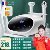 VLVEE 超声波美容仪器家用导出导入仪脸部按摩仪美容院毛孔清洁器年会礼品生日礼物送老婆 【优雅白/美容院豪华款】收纳支架+排毒胶囊