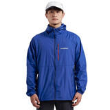 mont·bell户外风衣男款春夏防风防晒徒步休闲连帽上衣外套 1103322 BL蓝色 L