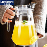 乐美雅（Luminarc）玻璃水壶家用商用大容量冷水壶凉水壶创意柠檬水壶果汁壶扎壶套装 鸭嘴壶1.3L加厚款