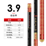 美人鱼（Mermaid） 美人鱼官网竿王鱼竿手杆轻硬28调综合杆碳素钓鱼竿渔具 3.9m 竿王