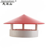 大漠山（Damoshan） 大漠山 多用实用屋顶塑料PVC防雨帽透气帽通气帽管帽通风口 110-160通用【红顶】