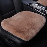 百冉汽车坐垫皮毛一体纯羊毛冬季座垫羊剪绒毛垫三件套无靠背短羊毛绒保暖车垫前排单片方垫冬天毛垫不掉毛 前排一片--咖色 其他车拍下留言车型(市面上95%车型均可以使用)