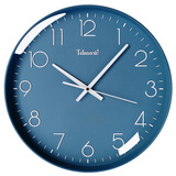 天王星天王星北欧客厅挂钟现代简约钟表家用时尚装饰石英钟卧室时钟挂表 14英寸蓝色（直径35.5厘米）