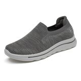 拾映老北京布鞋女中老年妈妈鞋子50-60岁秋季透气防滑软底老人健步鞋 男款灰色 40