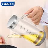 TQVAI华派玻璃油壶大容量防漏油瓶调料瓶酱油瓶醋壶装油罐家用厨房中式 二代750ml