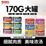 金赏（Golden prize）猫罐头170g大罐装 猫咪零食成猫通用金枪鱼营养猫罐头多口味 混合口味24罐