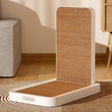 汤琪立式L型大号猫抓板耐磨不掉屑猫咪磨爪器立体靠墙逗猫玩具猫爪板 白色L猫抓板大号