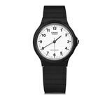 卡西欧（CASIO）手表学生小黑表简约指针石英电子表 手表男女考试手表时尚运动表 MQ-24-7B 33mm小表盘