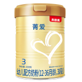 贝因美菁爱婴幼儿配方牛奶粉400克 菁爱3段400克
