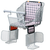 永久 自行车儿童座椅LIKR联名款电动车小孩后座椅子带娃宝宝安全坐凳子 格调粉