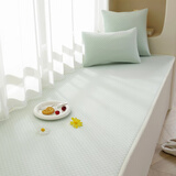 西子纱卧室飘窗垫窗台垫四季通用飘窗毯高端轻奢定制阳台垫子飘窗坐垫 棋盘格浅绿色（立体提花） 定做联系客服