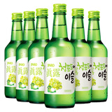 真露（JINRO）韩国烧酒 葡萄味 360ml*6瓶 进口洋酒 果味酒 低度微醺