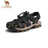 骆驼（CAMEL） 时尚户外运动凉鞋镂空透气软底包头沙滩鞋 GE12220746 黑色 43 