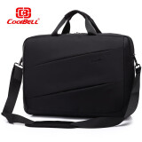 COOLBELL笔记本电脑包手提男士商务17寸18英寸17.3枪神8/9Plus单肩斜挎包 黑色 适用17/17.3/18英寸