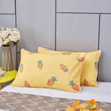 潮寝枕头宿舍学生可拆洗枕芯双人单位工地一个装单人可爱枕头芯 胡萝卜黄一只装【枕芯+枕套】
