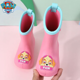 汪汪队立大功（PAW PATROL）汪汪队宝宝雨靴水鞋儿童雨鞋防滑男童1-2岁3小童婴幼儿加绒小孩女 2016汪汪队雨鞋粉色天天 16 内长16厘米 (适合25/26码)