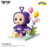 TOP TOY中国积木天线宝宝方头仔模型摆件拼插玩具 生日礼物 丁丁