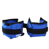 华诗孟 沙袋绑腿运动健身训练负重沙袋跑步绑腿沙包2只装 蓝色1kg一对(共2只/每只0.5kg)