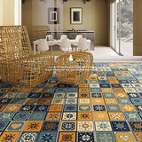 思力 美式复古像素花砖300卫生间瓷砖厨房浴室阳台玄关餐厅墙砖地砖 L-3396(混发)