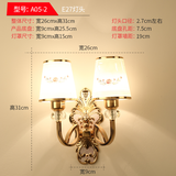 壹展灯（YIZHANDENG） 壁灯床头灯墙壁卧室简约现代创意欧式美式客厅led楼梯过道灯具 A05双头 LED白光