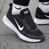 耐克（NIKE）男鞋跑步鞋2024夏季新款Tanjun运动鞋网面透气学生休闲鞋子跑鞋 CJ1682-004黑色白 42.5