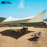 牧高笛（MOBIGARDEN） 俊庭新款户外天幕防晒防雨大帐篷遮阳棚野露营沙滩休闲凉棚天幕 橄榄绿牛津520