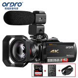 欧达（ORDRO）AC5家用/直播4K摄像机高清数码dv录像机专业摄影机vlog 抖音短视频拍摄 12倍光学变焦5轴防抖