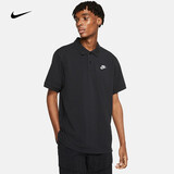 耐克（NIKE）男子短袖字母Logo刺绣休闲经典轻便翻领舒适亲肤运动POLO衫 CJ4457-010 XL