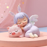 暖橙耀耀安妮宝贝小夜灯创意摆件生日礼物送男女孩闺蜜高级感情人节小礼品 守护紫色